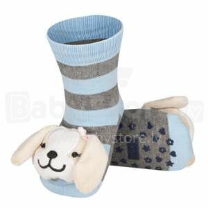 SOXO Baby Art.72619 - 1 ABS Детские носочки 3D с погремушкой 0-24м.