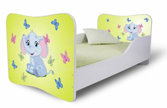 Nobi Elephant Bērnu stilīga gulta ar matraci ar kasti 180x80 cm