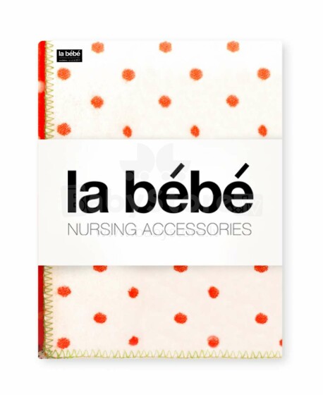 La Bebe™ Strawberry Dots Natural Lambswool Baby blanket Dots 100х70 сm
