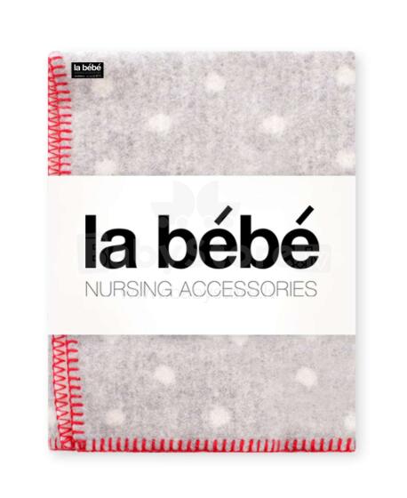 La bebe™ Merino wool Art.76995 Grey dots Baby blanket (New Zeland), 100x140 cm