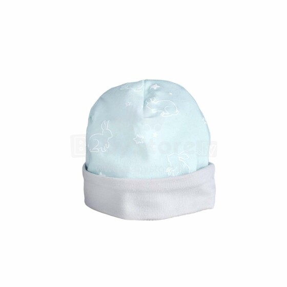 NordBaby Hat Drew Art.77176 Pastel Blue Шапочка для новорождённых 100% хлопок