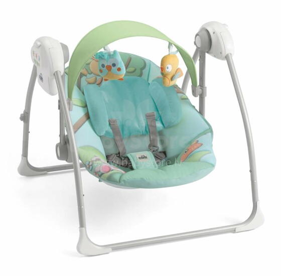 Cam Sonnolento Art.S345/225  Bērnu krēsls-šūpulis (šūpuļkrēsliņš) ar regulējamo ātrumu, mūziku un rotaļlietu loku
