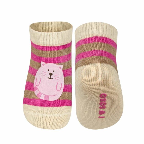 SOXO Baby Art.58286 - 3 AntiSlip ABS Infant socks