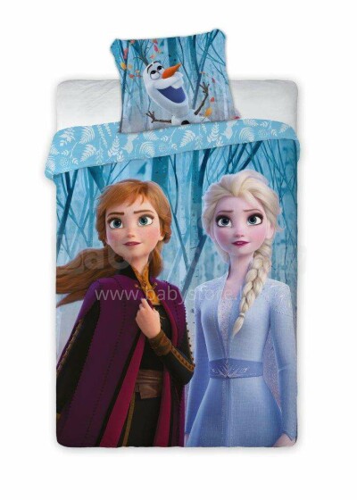Faro Tekstylia Disney Bedding Art.024 Frozen Kokvilnas gūltas veļas komplekts 160x200