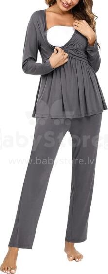 Litherday Nursing Pyjamas Art.77463 Grey  Nightsuit