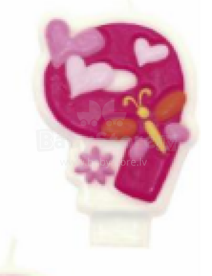 Amscan Art.551749 Tortes svecīte   Cipars 9