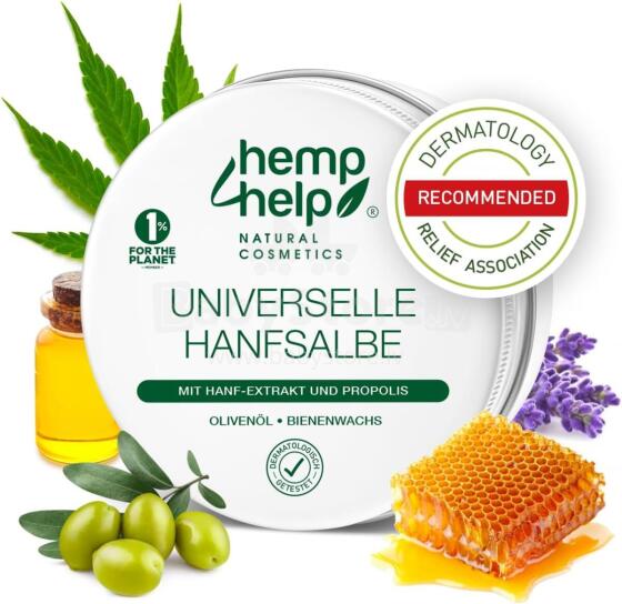 Universal Hemp  Propolis & Manuka Art.78430  Universāla kaņepju ziede neirodermatīta ārstēšanai ar propolisu un manuku – 100 ml.