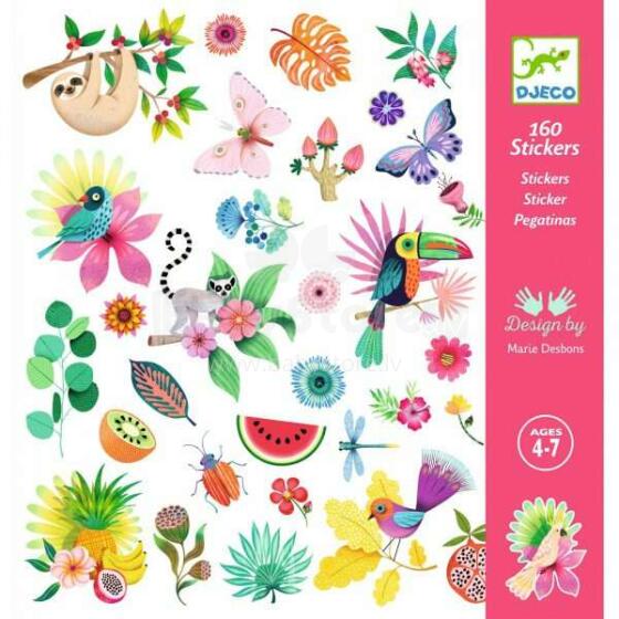 Djeco Stickers Paradise Art.DJ09271 160 stickers - Paradise