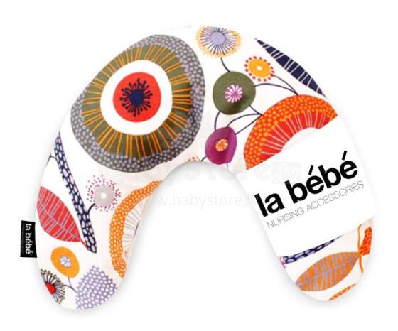 La Bebe™ Mimi Nursing Cotton Pillow Art.78762 Autumn red Travel pillow, size 19 x 46cm