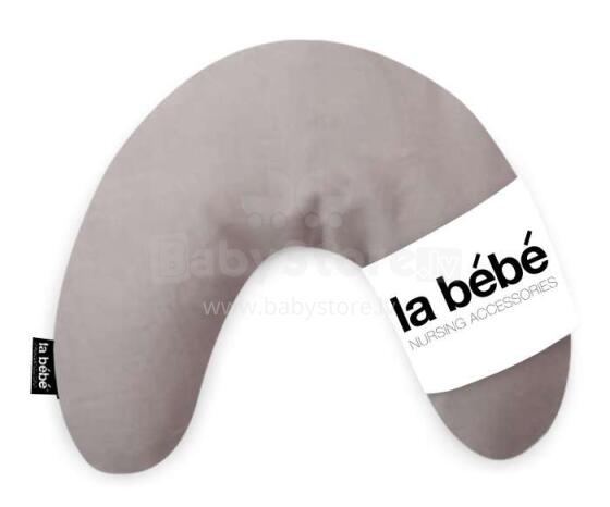 La Bebe™ Mimi Nursing Linen Pillow Art.78764 Dark grey Pakaviņš spilventiņš 19*46cm no dabīga 100% līna
