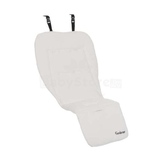 Emmaljunga SOFT SEAT PAD WHITE FABRIC 62925 White Mīksts ieliktnis ratiņiem