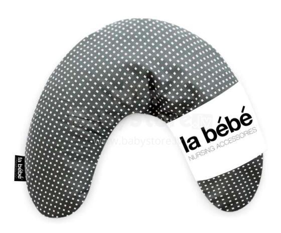 La Bebe™ Mimi Nursing Satin Pillow Art.80960 Pearl Dark Подкова для сна, кормления малыша 19*46cm
