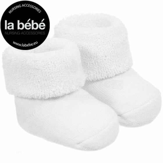 La bebe™ Natural Eco Cotton Baby Socks Art.81008 White