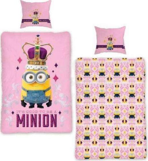 Faro Tekstylia Disney Bedding Minions Kokvilnas gūltas veļas komplekts 160x200