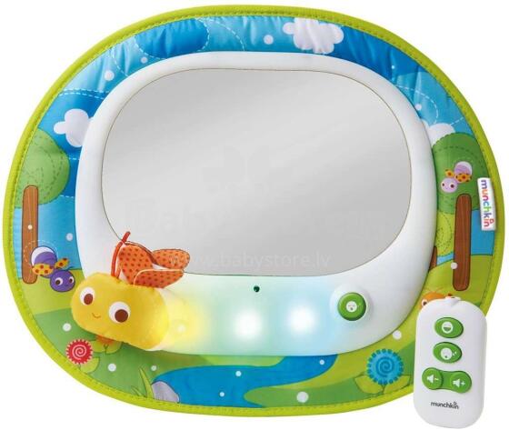 Munchkin Firefly Insight Mirror Art.012064 Interaktivais spogulis Bērna novērošanai automašīnā (regulējamais)