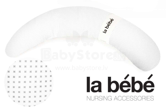 La Bebe™ Moon Maternity Pillow Cover Art.81488 Grey Satin, 195 cm