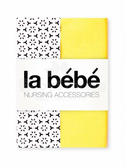 „La Bebe ™“ slaugos menas. 81626 medvilnės / atlaso vystyklų rinkinys 75x75 cm