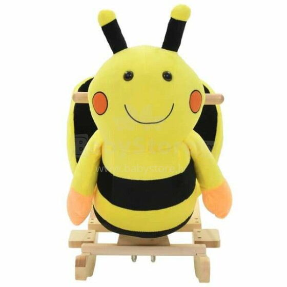 Babygo'15 Bee Rocker Plush Animal Детская деревянная Сова - качалка с музыкой
