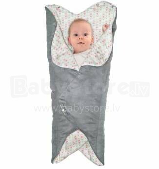 Wallaboo Baby Wrap Heart Grey Art. WWH.0110.5311 Детское Одеяло - конверт для пеленания