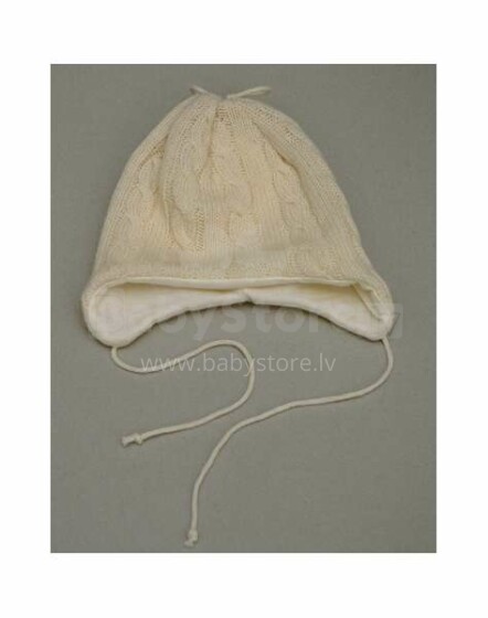 Vilaurita Art.62 kūdikių (kūdikių) meroninės vilnos kepurė (išmatavimai: 40, 44, 48 cm)