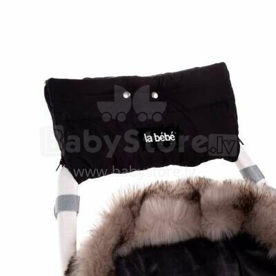 La bebe™ Nursing Art.819730 Black Теплая муфта для рук