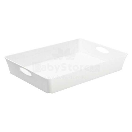 Rotho Living C5 Art.250007 Smilšu trauks, balts 26.4x21.2x6cm