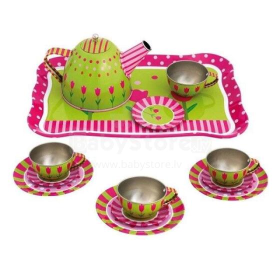 Bino Tea Set Art.BN83388  Детский игрушечный комплект металлической посуды