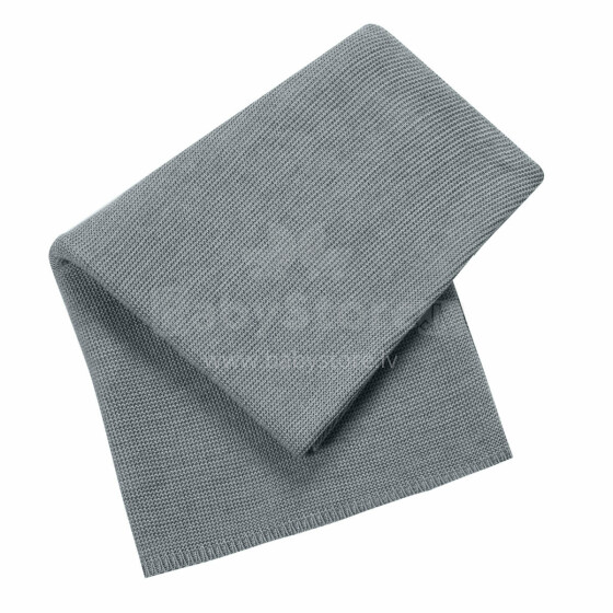 Kids Blanket Cotton/Bambuk Art.P007 Grey  Детское одеяло/плед из натурального хлопка 75х100см