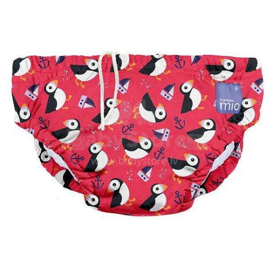 Детские плавки BambinoMio Reusable Swim Nappy, Puffin Parade, Small (0-6 месяцев)
