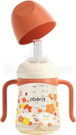 Oberni Learning Cup Art.83872 Orange mācību krūze ar salmiņu no 6 mēn.,300ml