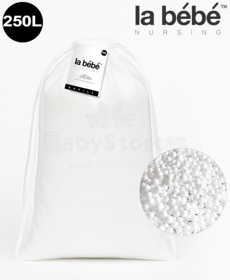 La Bebe™ Light Refill 250 L Art.83892 Filling for Poufs and Bean Bags (DIY) — Polystyrene Beads