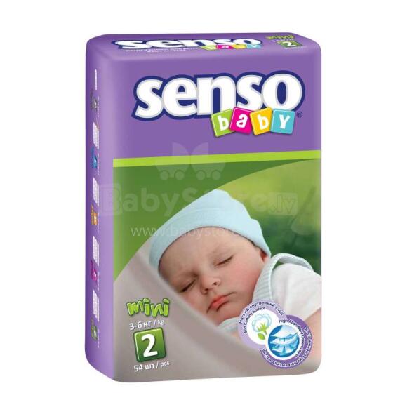 Senso Baby Mini B2 Art.83970  Autiņbiksītes 2izmērs,3-6 kg, 54 gab.