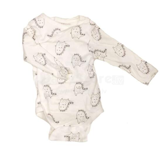 Margo Body  Art.83979 White  Детские бодик с длинным рукавом из хлопка