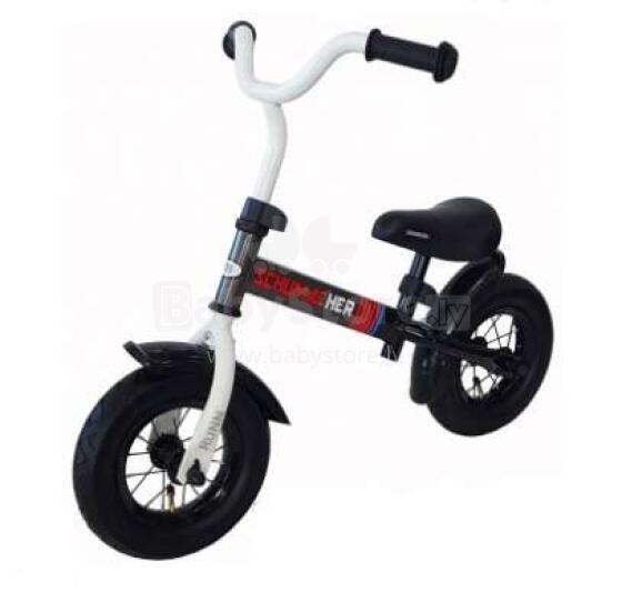 Aga Design Schumacher Kid Runn Air Art.HP-856 Black Bērnu skrējritenis ar metālisko rāmi un piepūšamajiem riteņiem