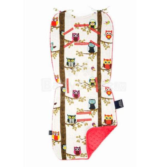 La Millou By Anna Mucha Art. 84228 Stroller Pad Owl Radio&Watermelon Mīksts ieliktnis ratiņiem