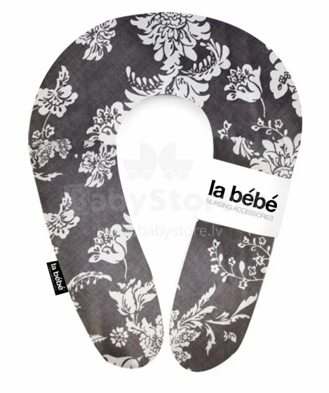 „La Bebe ™“ prigludusi medvilnės slaugos motinystės pagalvė, art. 85183 „Deco“ pasaga (pasaga) kūdikio maitinimui, miegui, pasaga nėščioms moterims, 20x70 cm