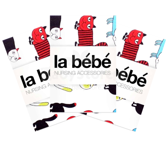 La Bebe™ Set 75x75(3) Art.85196 Cats Square Nappy 75x75 см (3 pcs)