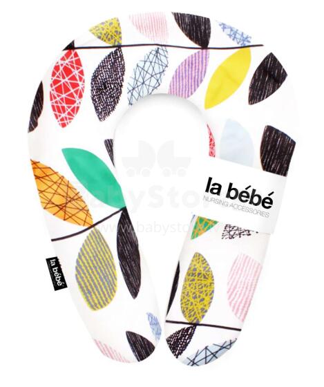 La Bebe™ Snug Cotton Nursing Maternity Pillow Art.85233 Color Foliage Подковка для сна, кормления малыша 20*70cm