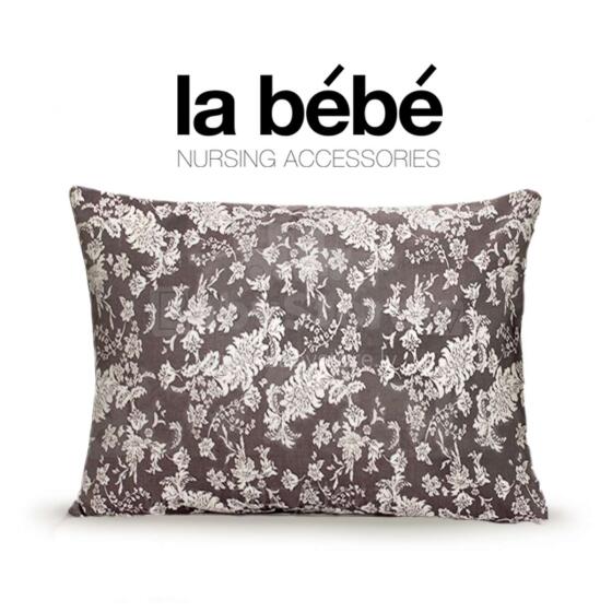 La Bebe Satin Royal Grey Vintage Art.85236 Хлопковая сатиновая наволочка  60x40см