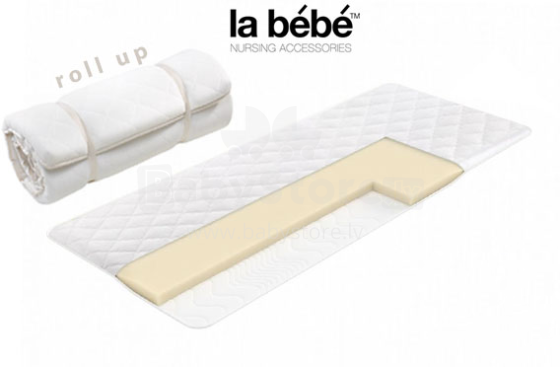 La Bebe™ Mattress Roll-up Art.85283 Mazuļu virsējais matracis standrta gultiņai, ceļojuma gultiņai 120x60cm