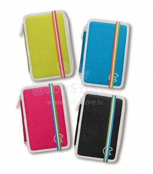Carioca Art.42802 FLUO 3 Zip Penālis ar 3 gab. atvērumiem un 46 gab. piederumiem