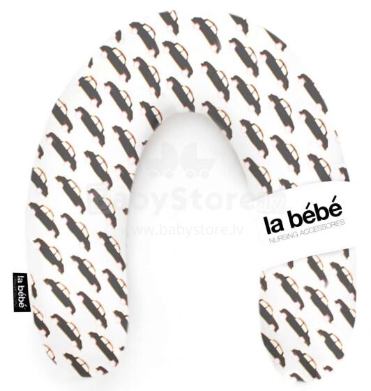La Bebe™ Rich Maternity Pillow Art.85510 Cars Black-Pink/White Подковка для сна, кормления малыша 30x104 cm