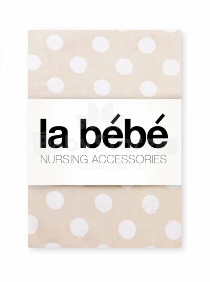 La Bebe™ Cotton 60x120 Art.85692 Dots Fitted Bed Sheets with rubber 60x120 sm