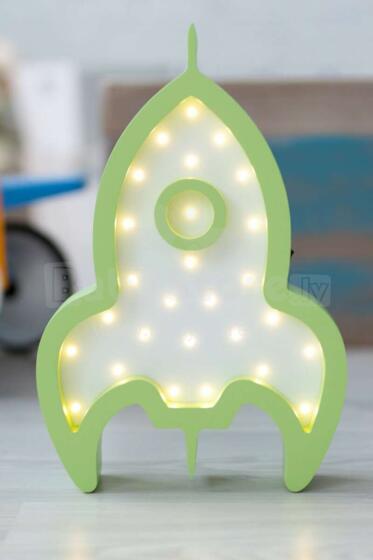 HappyMoon Rocket  Art.NL ROCKET 8/1 Green Nakts-lampa
