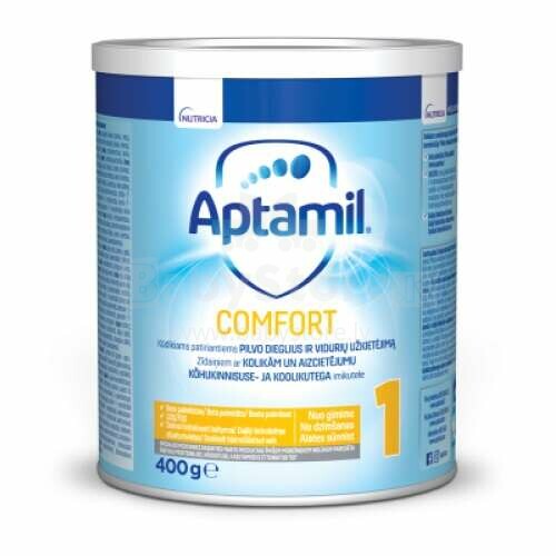„Aptamil Comfort 1“ 6446720 str. Speciali dirbtinio pieno mišinys, nuo 6 mėn., 400 g