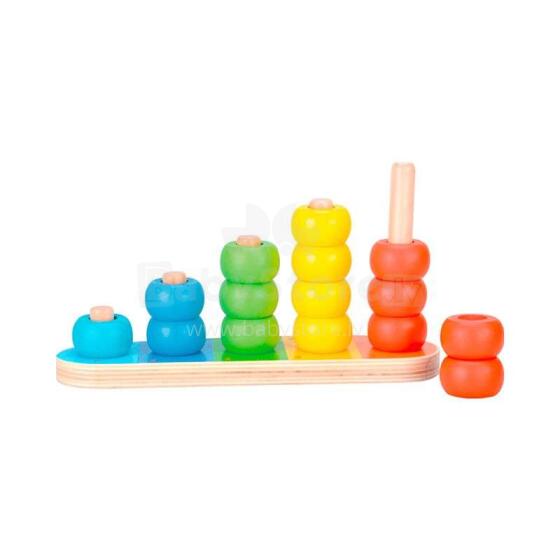 Bino Stacker  Art.BN81036 Koka attīstošā rotaļlieta figūras