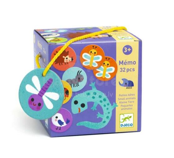 Djeco Educational Games Memo Small Animals Art.DJ08254 Развивающие игры - Игра на память - Маленькие животные