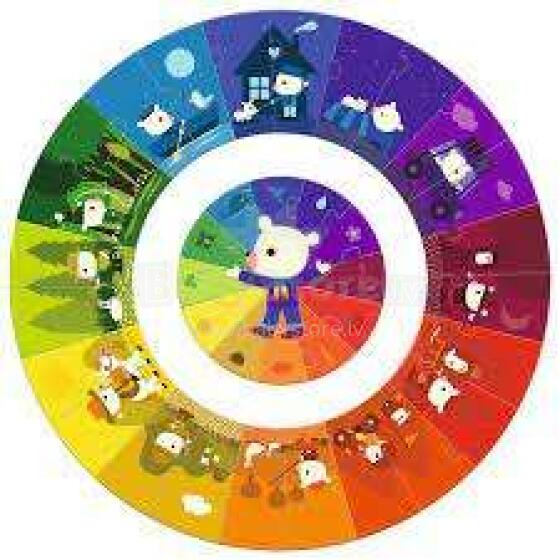 Djeco Puzzle Big Art.DJ07017 Lielizmēra puzle - Krāsas