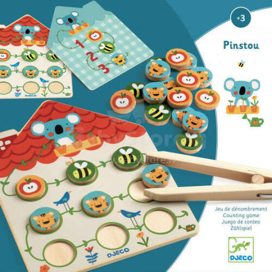 Djeco Educational Wooden Game Pinstou Art.DJ01627