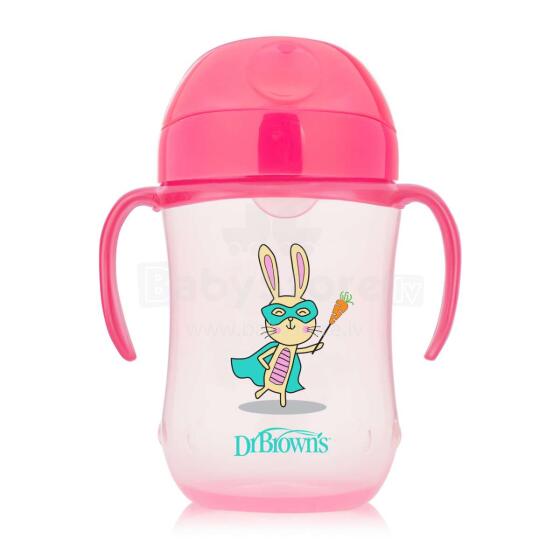 Dr.Browns Soft Spout Pink Art.TC91024-INTL Pudelīte ar mīksto snīpi, 270ml